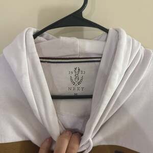 NEXT 1982 White and Brown Color Block Hoodie Size M